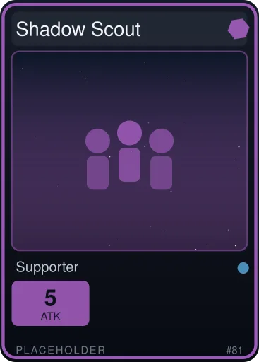 Supporterkarte „Shadow Scout“